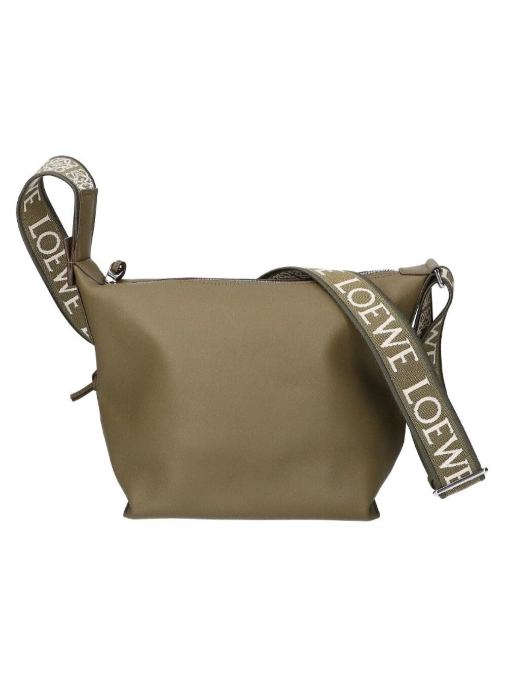 Loewe Cubi Smooth Calfskin & Jacquard Cross Belt Bag Small